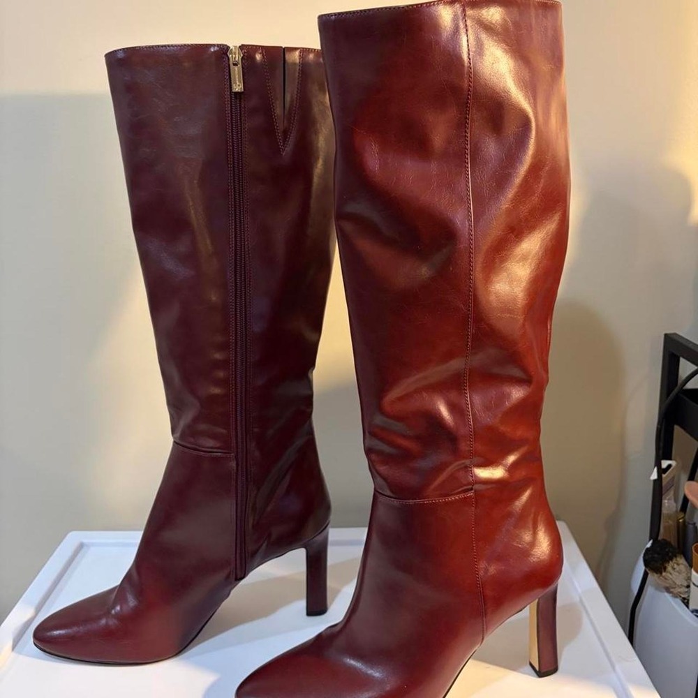 Jessica Simpson Burgundy Knee High Boot
